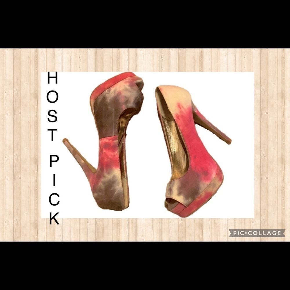 HOST PICK!!  Multi Color Heels Size 9